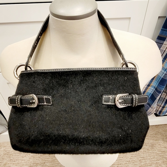 Tommy Hilfiger Vintage Style Faux Fur Shoulder Bag - Picture 4 of 12